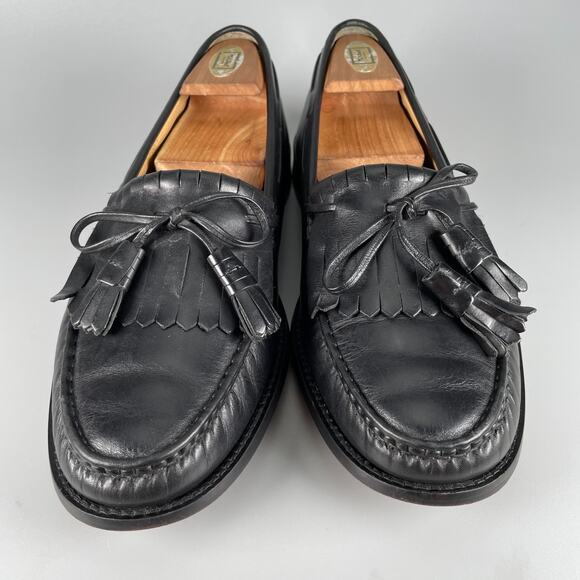 G.H. Bass & Co. Men 8.5M Burgundy Leather Slip On Tassel Kilt Loafers Dress Shoe main image 8
